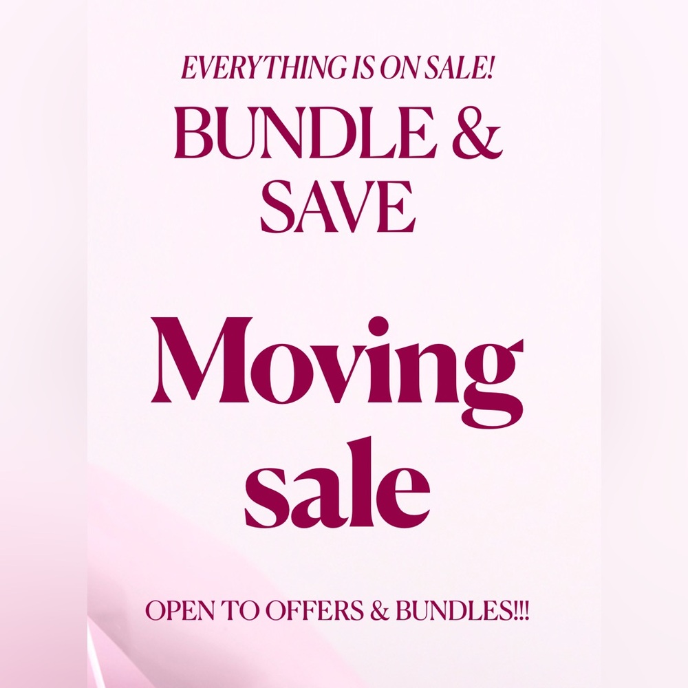 Bundle & Save Moving Sale